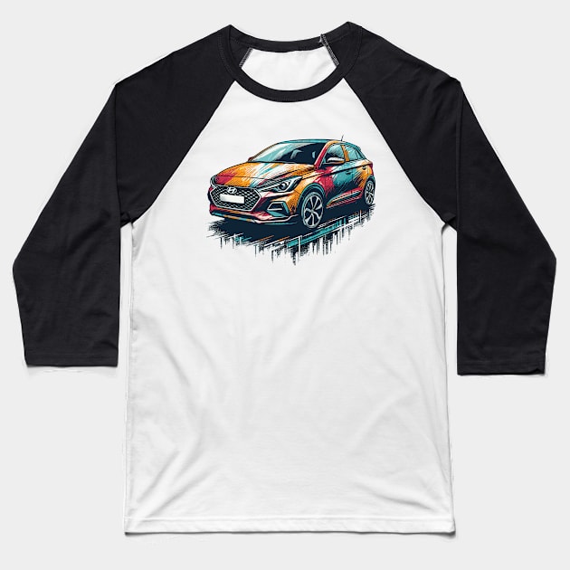 Hyundai i20 Baseball T-Shirt by Vehicles-Art